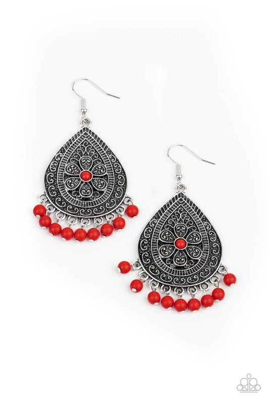 Blossoming Teardrops - Red A693