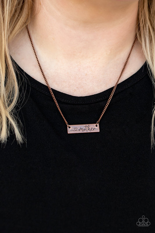 Paparazzi JOY OF MOTHERHOOD copper necklace