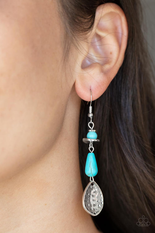 Paparazzi Earring ~ Artfully Artisan - Blue