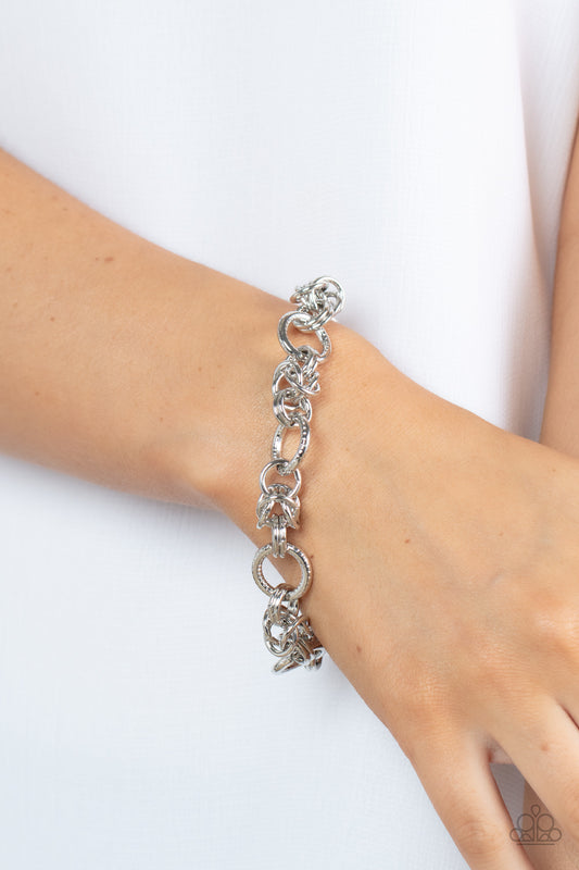 Paparazzi Bracelet ~ Big City Chic - Silver