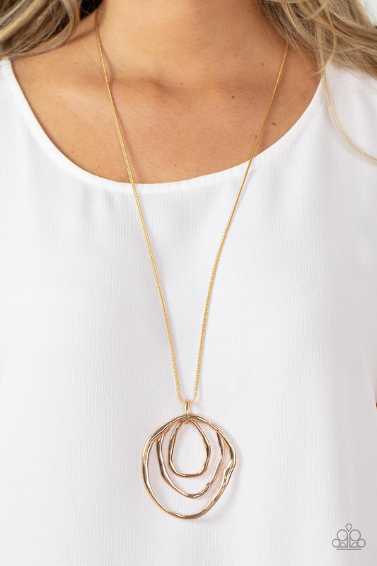 Revamped Relic - Gold Necklace - Paparazzi Accessories