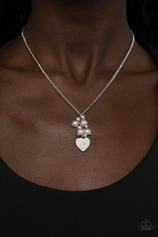 Paparazzi Pop It and Locket Pink Necklace - New