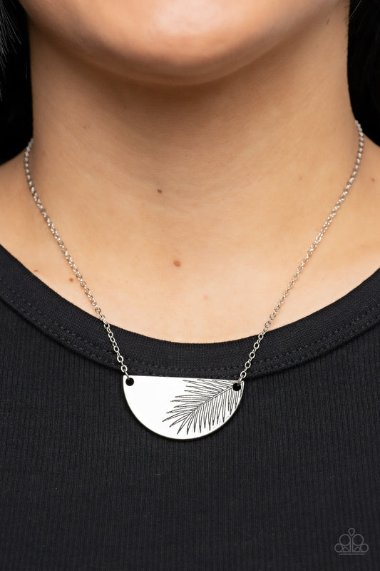 Paparazzi Necklace ~ Cool, PALM, and Collected - Silver