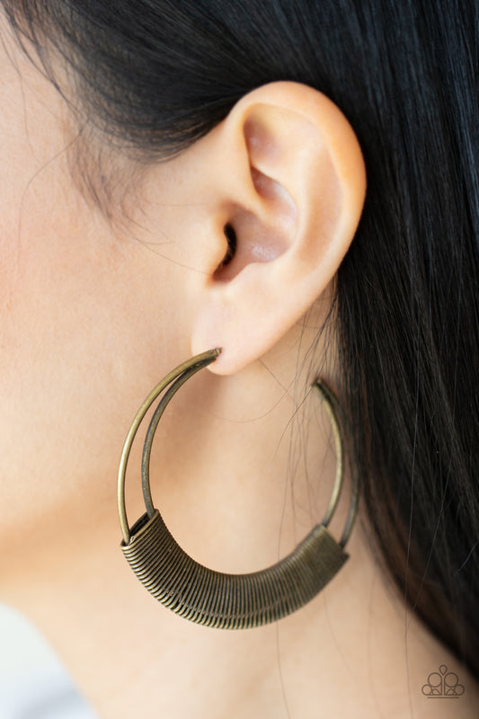 PAPARAZZI Artisan Attitude Brass 🤎 Earrings